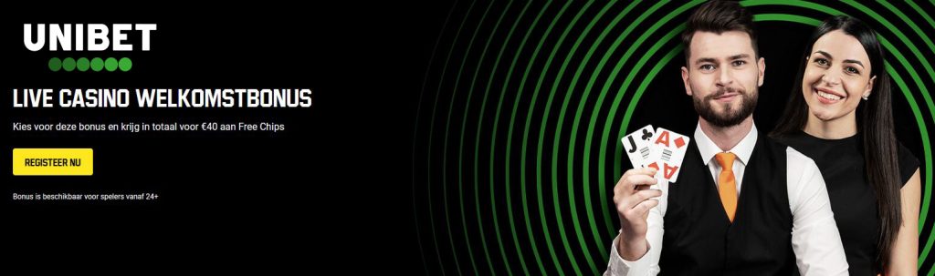 Unibet welkomstbonus live