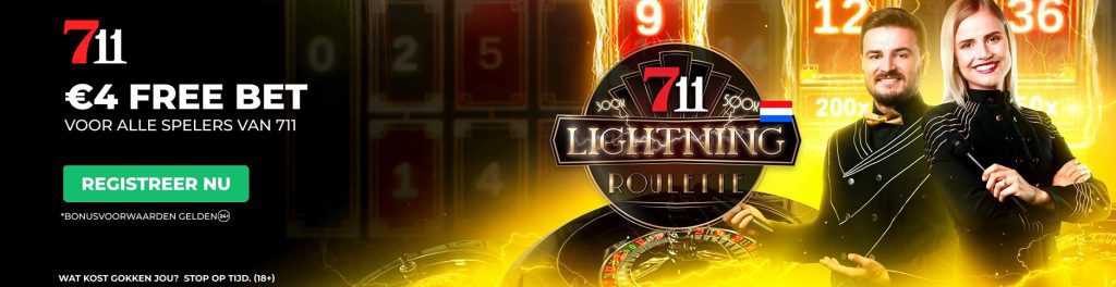 711 Casino Free Bet live Roulette registratie