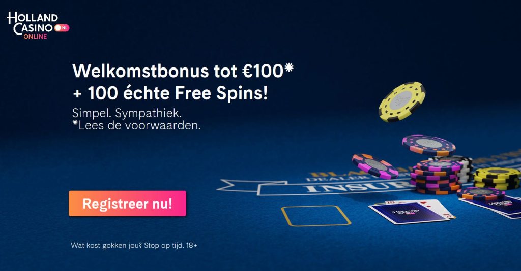 Holland Casino Online welkomstbonus nieuw