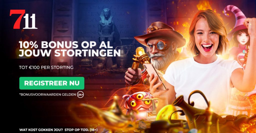 711 Casino Stortingsbonus actie inlog