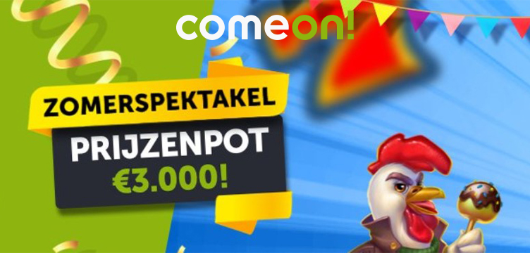 ComeOn! Casino zomerspektakel toernooi nieuws