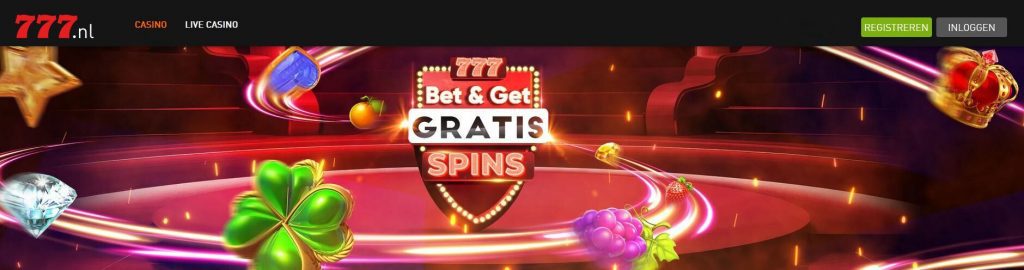 Casino777 Bet & Get Gratis Spins inlog