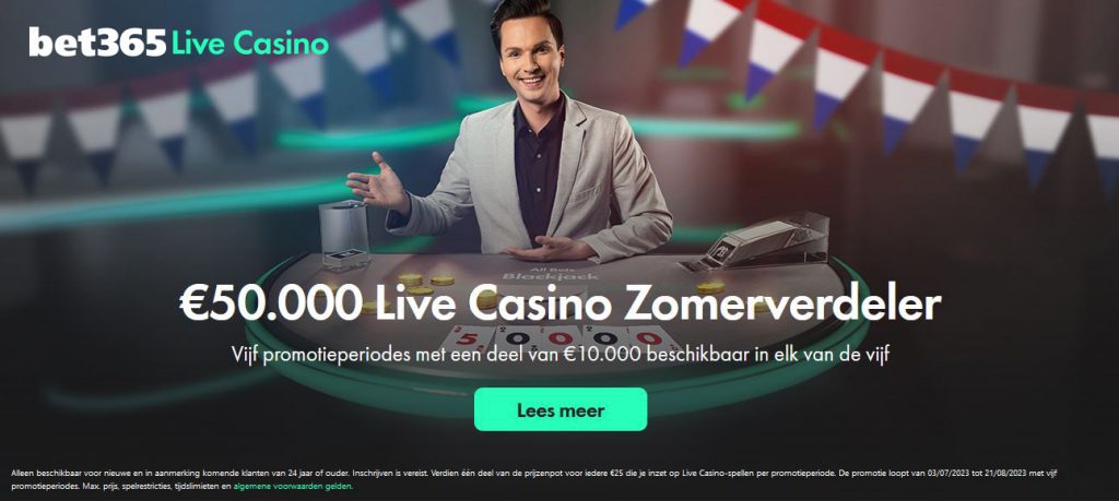 bet365 live casino zomerverdeler inlog