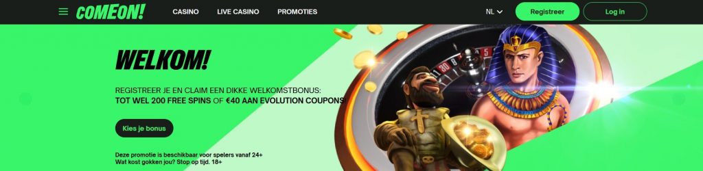 ComeOn! Casino welkomstbonus