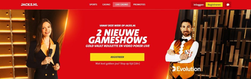 Jacks.nl nieuw live casino spellen inlog