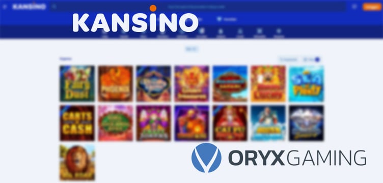 Kansino Oryx Gaming nieuws