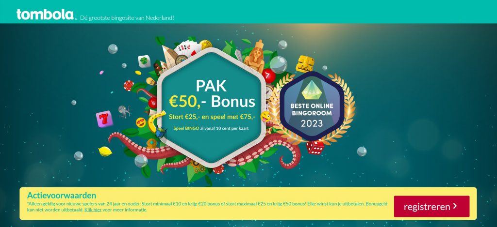 Tombola welkomstbonus