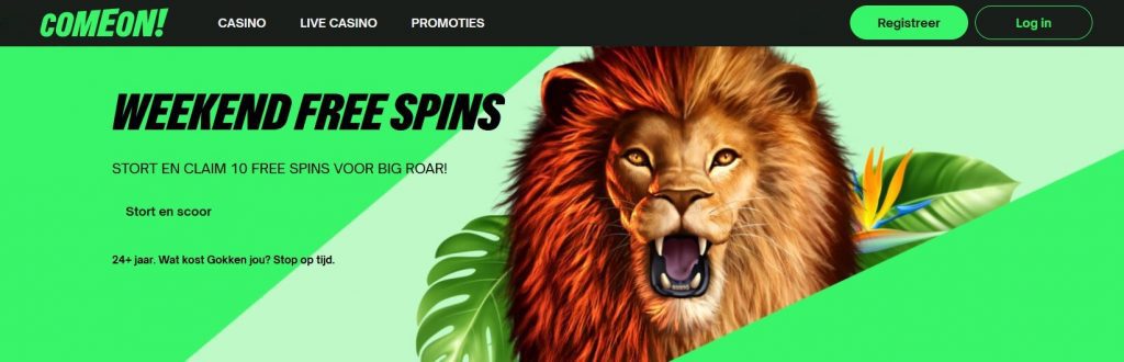 ComeOn! Casino Weekend Free Spins inlog