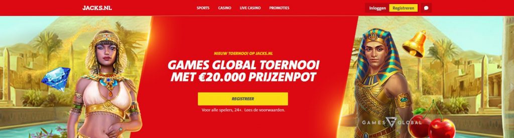 Jacks.nl Games Global toernooi inlog