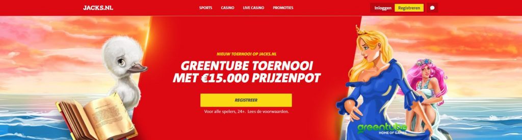 Jacks.nl Greentube Toernooi inlog