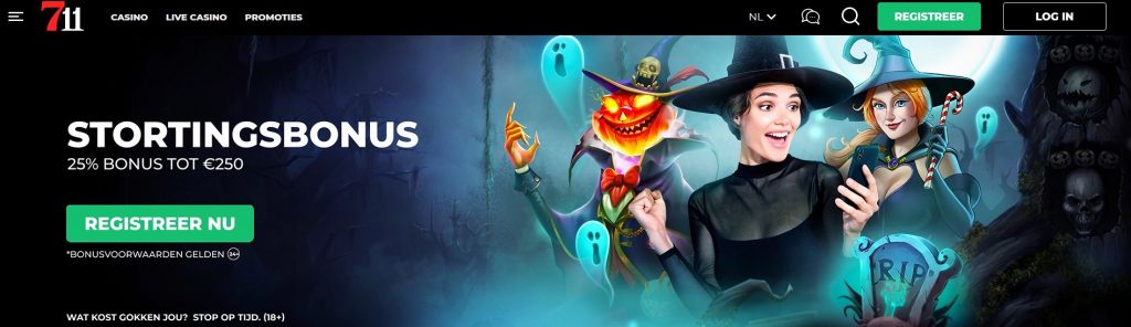 711 Casino Stortingsbonus 25procent inlog