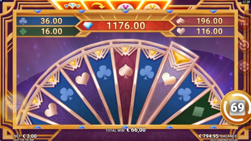 Deco Diamonds Deluxe slot scatter