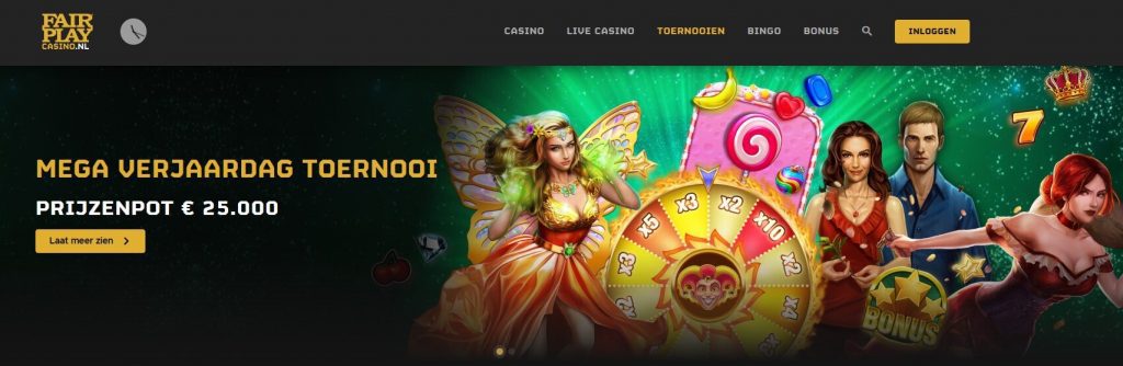 Fair Play Casino Mega Verjaardag Toernooi inlog