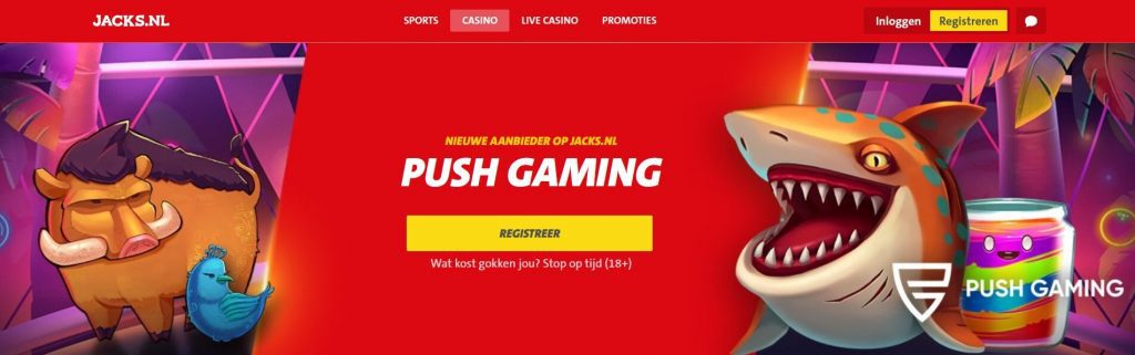 Jacks.nl Push Gaming inlog