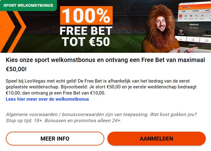 LeoVegas sport welkomstbonus