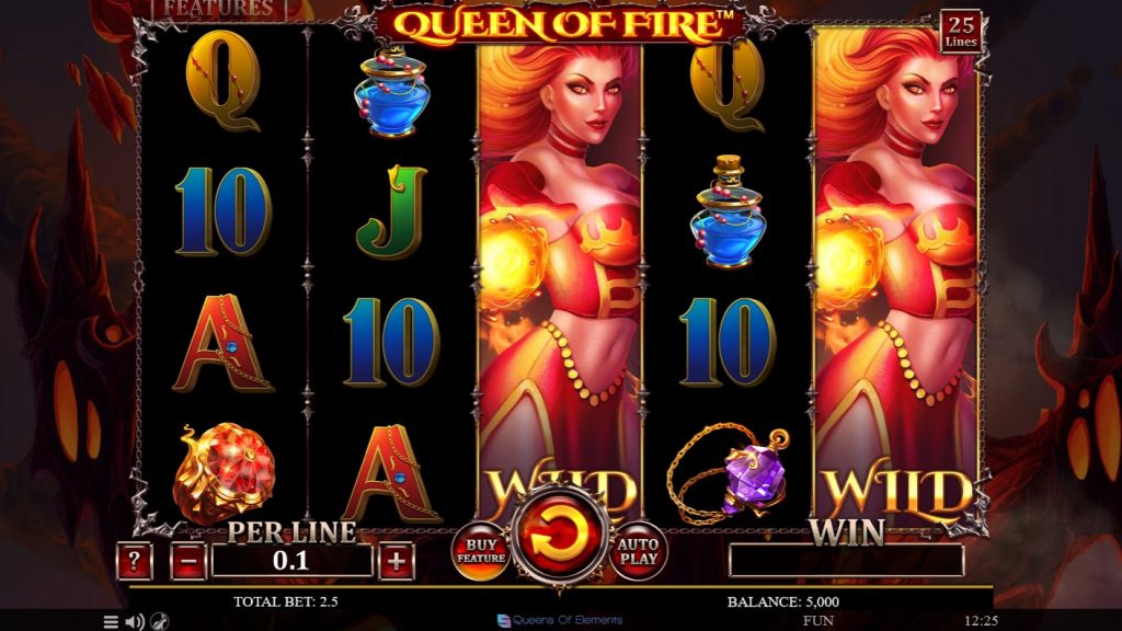 Queen of Fire videoslot