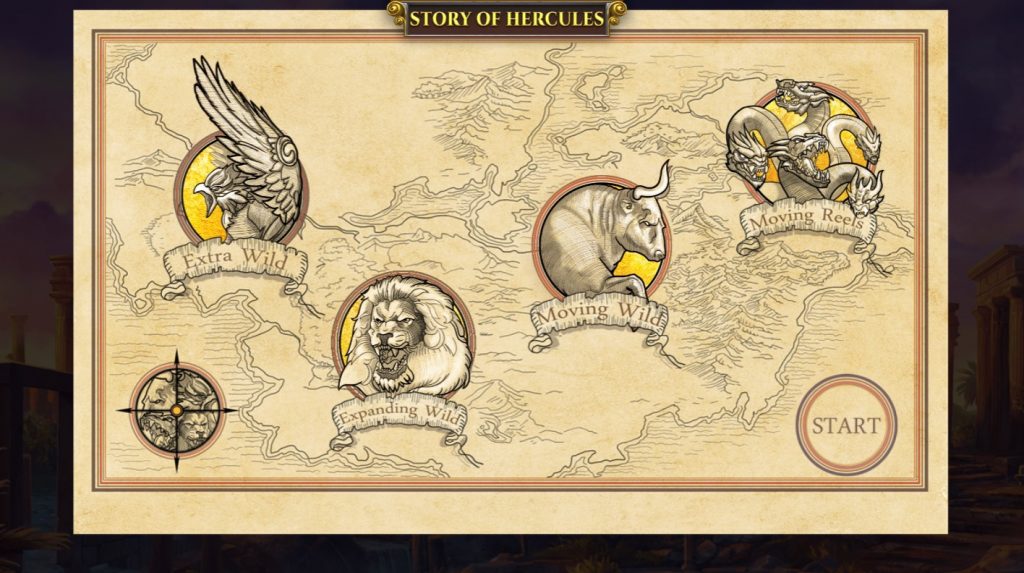 Story of Hercules moving map