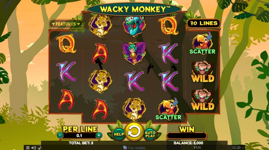 Wacky Monkey videoslot