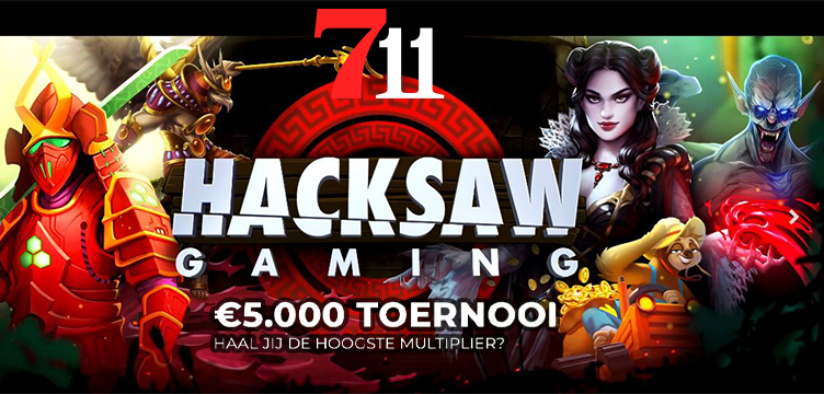 711 Casino Hacksaw Gaming Multiplier Toernooi nieuws