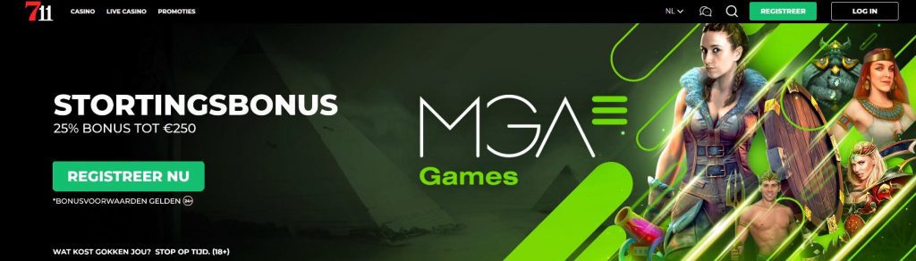 711 Casino MGA Games stortingsbonus inlog