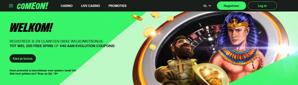 Comeon! Casino welkomstbonus