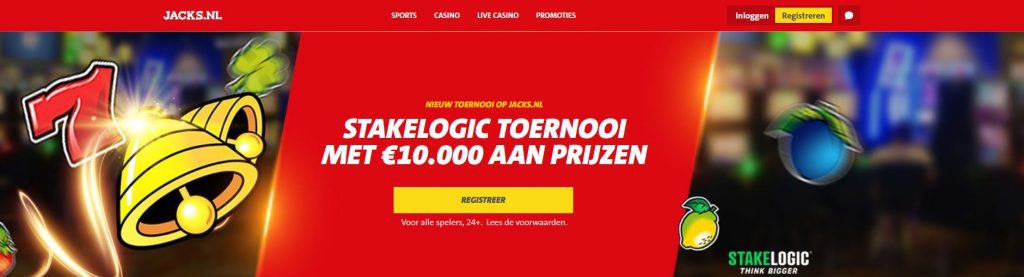 Jacks.nl Stakelogic Toernooi inlog