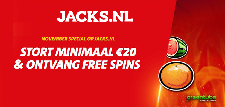 Jacks.nl gratis spins november nieuws