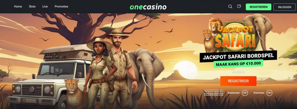 OneCasino Jackpot Safari inlog