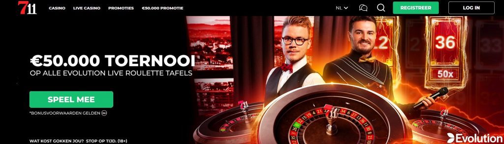 711 Casino Evolution Live Roulette Toernooi inlog
