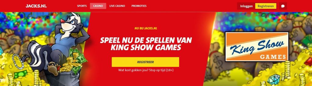Jacks.nl King Show Games inlog