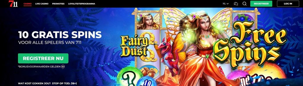 711 Casino Gratis Spins Fairy Dust inlog