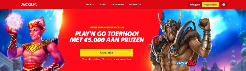 Jacks.nl Play’n GO toernooi inlog