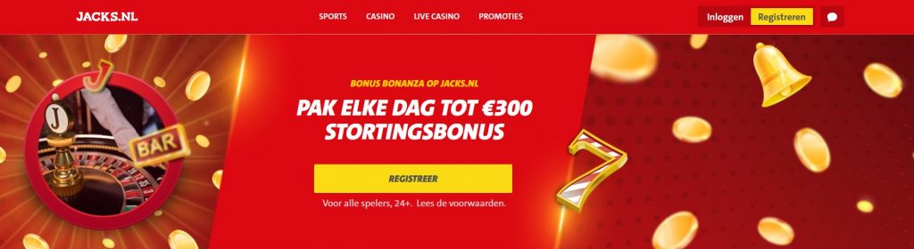 Jacks.nl Stortingsbonus inlog