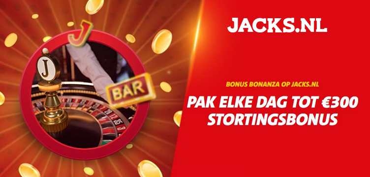 Jacks.nl Stortingsbonus nieuws