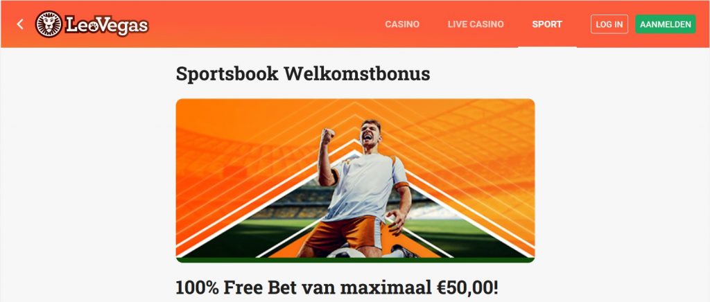 LeoVegas Sportsbook Welkomstbonus beste bonus wedden op sport sportweddenschappen