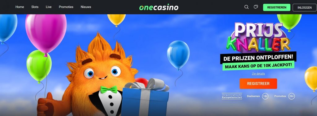 OneCasino Prijsknaller inlog