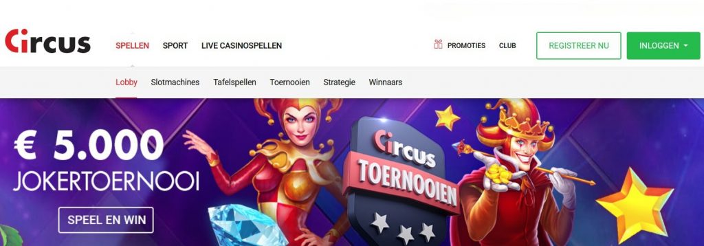 Circus Casino Pragmatic Play Toernooi inlog