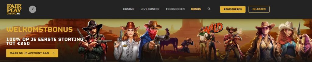 Fair Play Casino welkomstbonus