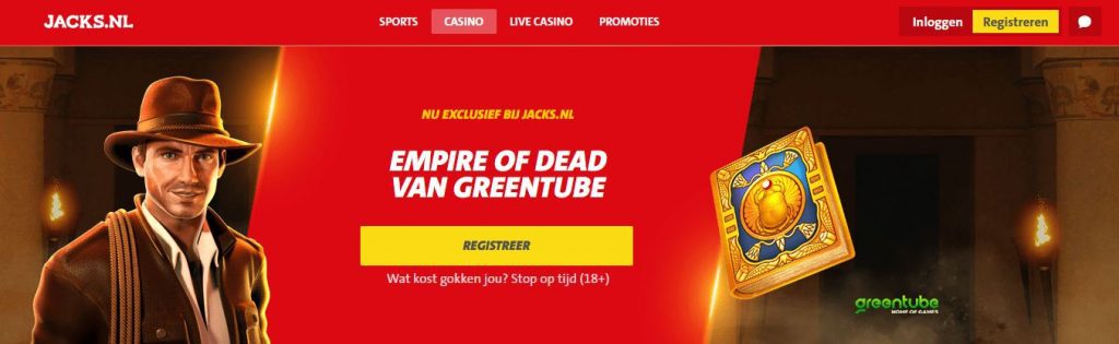 Jacks.nl Greentube Quest inlog