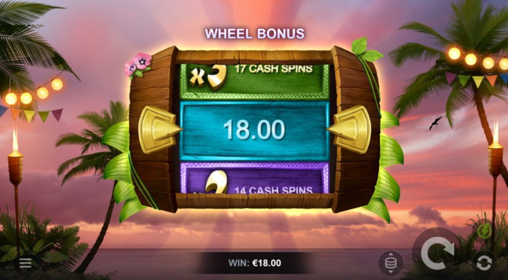 Maui Millions wheel bonus