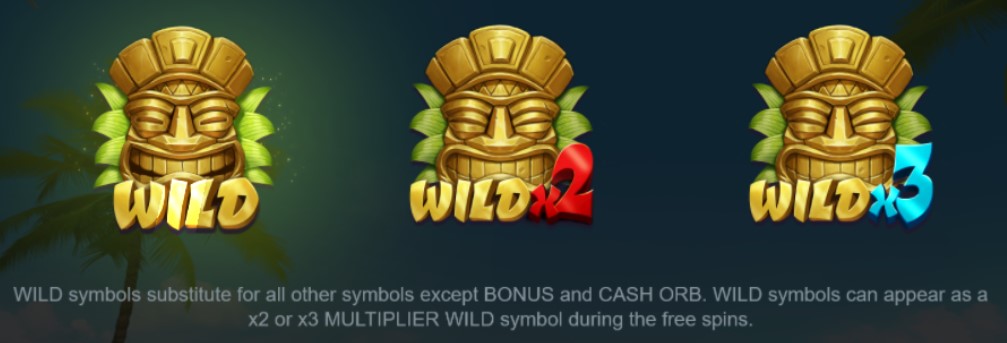 Maui Millions wilds symbolen