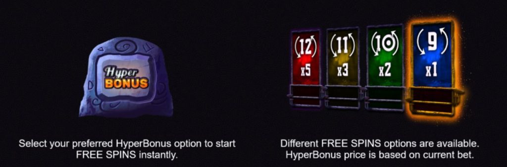 Pyro Pixie free spins hyper bonus