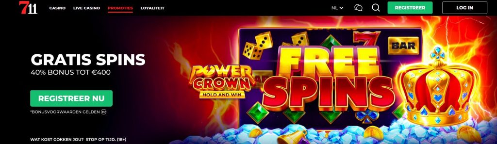 711 Casino Gratis Spins Bonus inlog