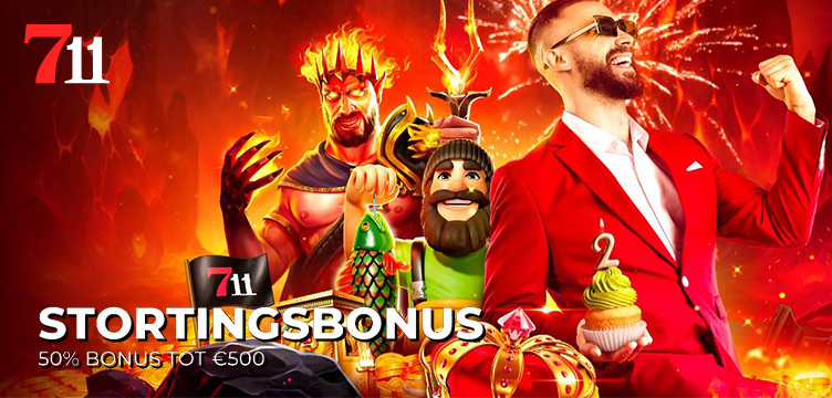 711 Casino 2-jarig bestaan stortingsbonus nieuws