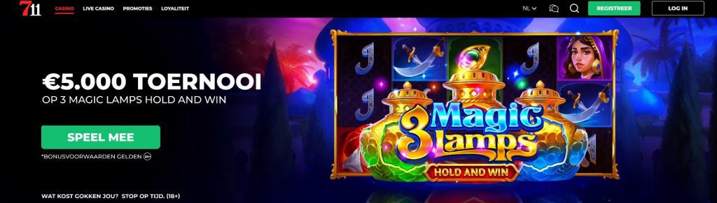 711 Casino Magic Lamps Multiplier Toernooi inlog