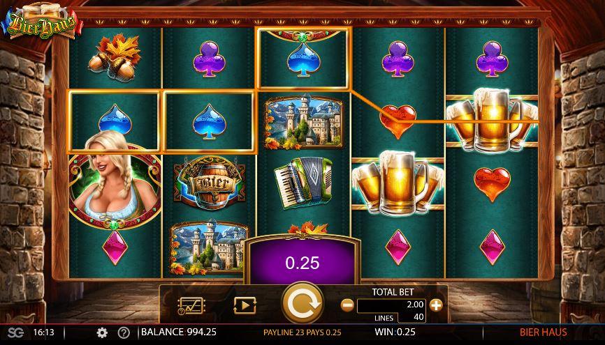 Bier Haus slot winst