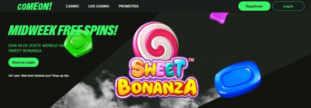 ComeOn! Casino Midweek Free Spins inlog