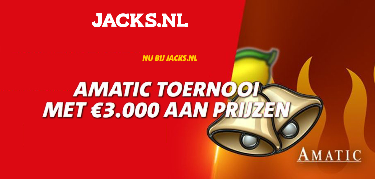 Jacks.nl Amatic Toernooi nieuws