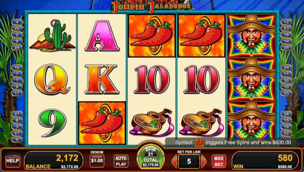 Jumpin Jalapenos slot free spins