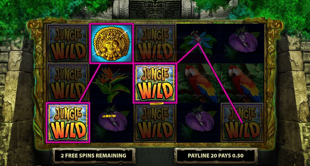 Jungle Wild slot bonus spel gratis spins